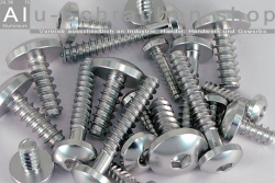 Aluminium Bolts | Silver | ST4.8 | ~DIN 7981 | Pan Head Tapping ST4.8x12