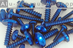 Aluminium Bolts | Blue | ST6.3 | ~DIN 7981 | Pan Head...