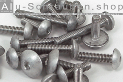 Aluminium Bolts | Plain | M6 | ~ISO 7380 | Button Head M6x10