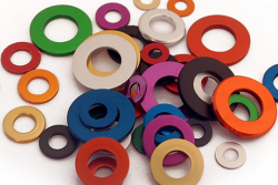 Aluminium | Washer | ISO 7089 / DIN 125 Red M6