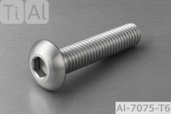 Aluminium Bolts | Plain | M4 | ~ISO 7380 | Button Head M4x25