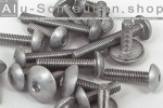 Aluminium Bolts | Plain | M8 | ~ISO 7380 | Button Head