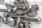 Aluminium Bolts | Plain | M10x1.25 | ~ISO 7380 | Button Head