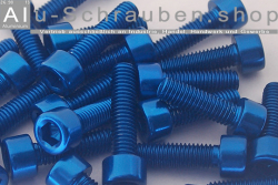 Aluminium Bolts | Blue | M8 | DIN 912 | Cap Head | M8x60