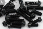 Aluminium Bolts | Black | M5 | DIN 912 | Taper Head | Hexalobular M5x16