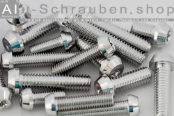 Aluminium Bolts | Plain | M5 | DIN 912 | Taper Head | Hexalobular