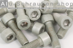 Alu Schrauben | Silber | M10 | DIN 912 | Zylinderkopf | Al7075T73