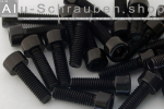 Alu Schrauben | Schwarz | M10 | DIN 912 | Zylinderkopf M10x20 (CNC)