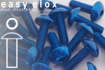 Aluminium Bolts | Blue | M5 | ~ISO 7380 | Button Head M5x20 (CNC)