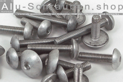 Aluminium Bolts | Plain | M6 | ~ISO 7380 | Button Head M6x30 (CNC)