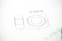 Alu | Sechskantmuttern | ISO 4032 / DIN 934 Blank M3