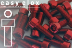 Aluminium Bolts | Red | M8 | DIN 912 | Cap Head Red M8x20 (CNC)