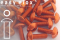 Alu Schrauben | Orange | M6 | ~ISO 7380 | Linsenkopf Orange M6x15 (CNC)