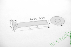 Alu Schrauben | Silber | M8 | ~DIN 7991 | Senkkopf M8x40