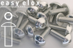 Aluminium Bolts | Silver | M4 | ISO 7380 | Button Head M4x12