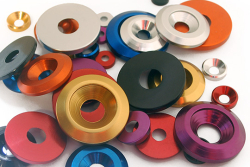Alu | Rosetten für Senkkopfschrauben Gold M5 (19mm)