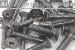 Aluminium Bolts | Plain | M3 | ISO 7380 | Countersunk Head M3x6